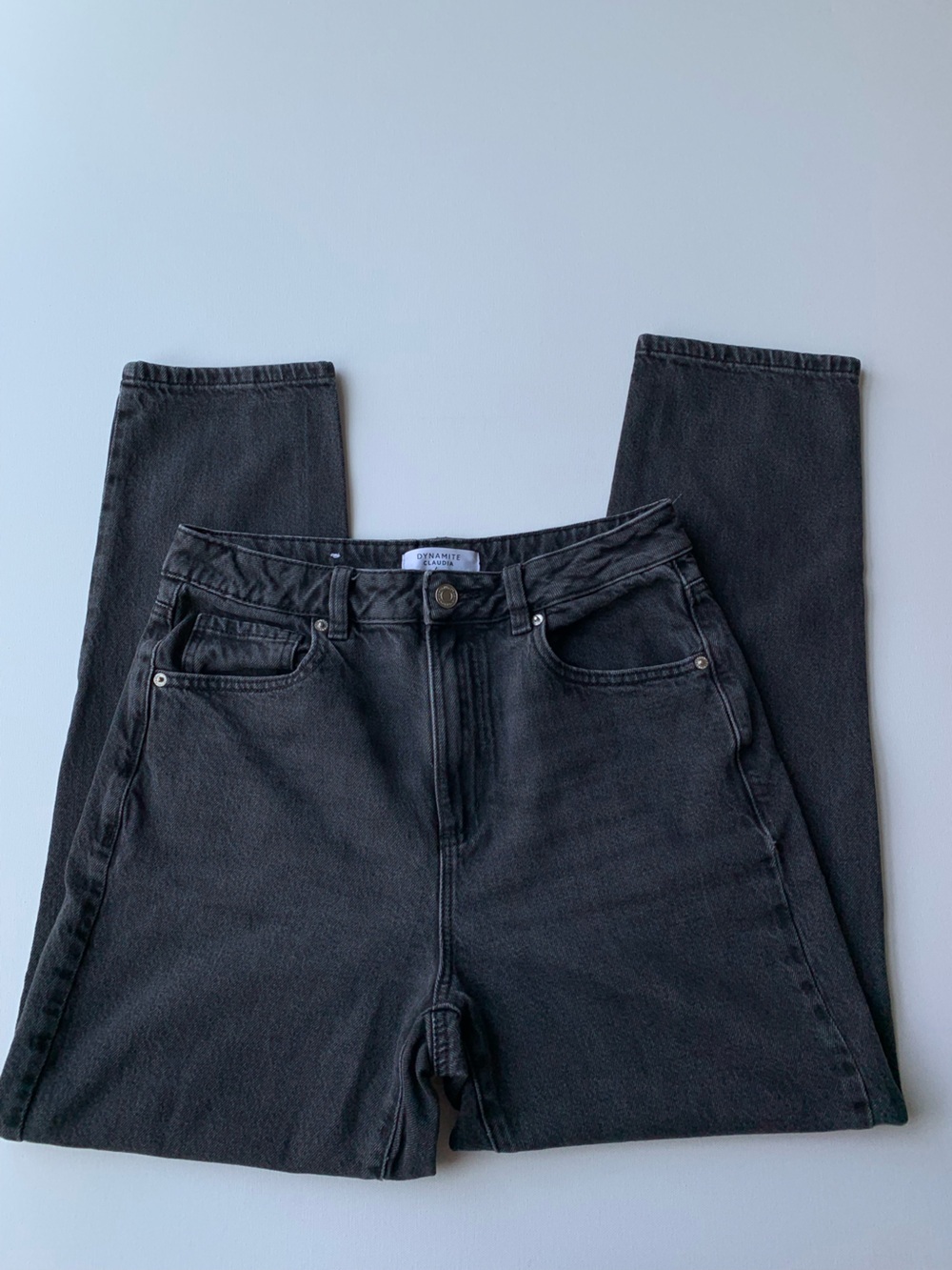 Dynamite Jeans Classic Black High-Waist Straight Leg Jeans size 28 - Picture 2 of 10